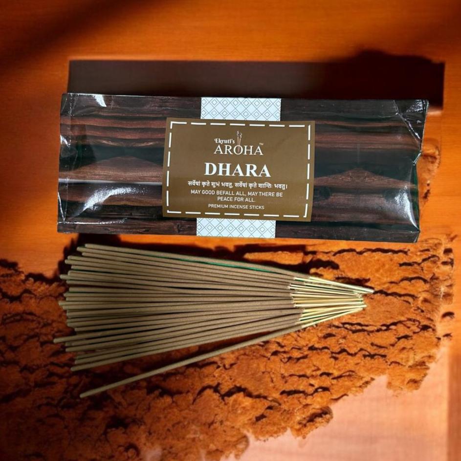 DHARA / धारा- Kasturi Incense Sticks / Agarbatti (100g, 60 Sticks) | Soothing Aroma for Calm & Focus | Charcoal-Free & Safe for Daily Use