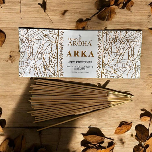 ARKA / अर्क -  White Oudh Incense Sticks / Agarbatti (100g, 60 Sticks) | Uplifting Aroma for Serenity & Meditation | Non-Irritating & Safe for Eyes