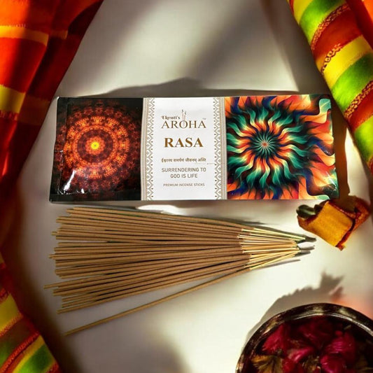 RASA / रसा - Chandan Incense Sticks / Agarbatti (100g, 60 Sticks) | Calm and Spiritual Fragrance | Charcoal-Free & Gentle on Eyes