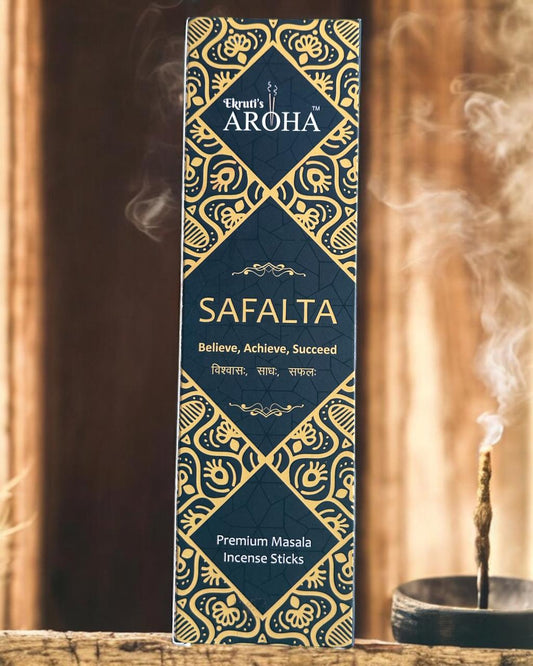 Safalta / सफलता - Attar Masala Incense Sticks / Agarbatti (50 Grams) | Uplifting Aroma for Focus & Harmony | Natural, Hand-Blended & Eye-Safe